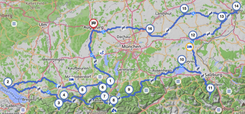 Vom Bodensee an den Königssee 2025